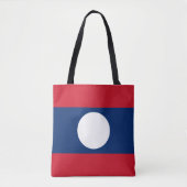 Tote Bag Drapeau du Laos (Devant)