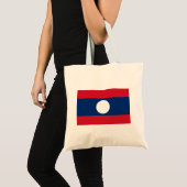 Tote Bag Drapeau du Laos (Devant (produit))