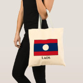 Tote Bag Drapeau du Laos (Devant (produit))