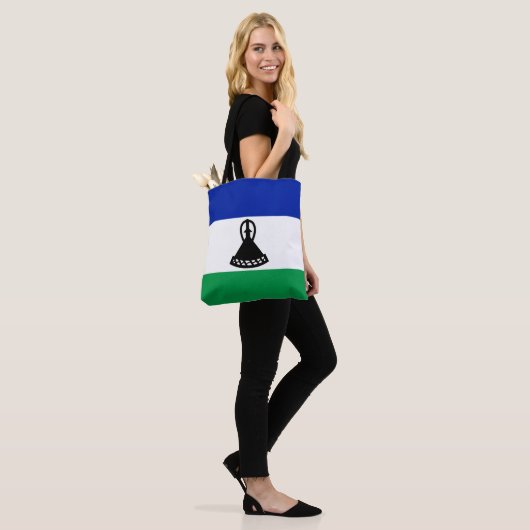 Tote Bag Drapeau du Lesotho (Sur le modèle)