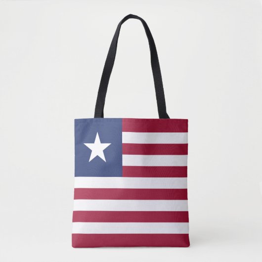 Tote Bag Drapeau du Libéria (Devant)