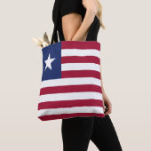 Tote Bag Drapeau du Libéria (De près)