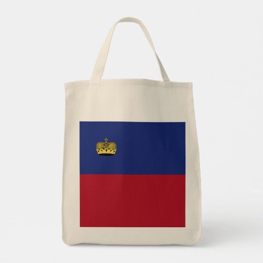 Tote Bag Drapeau du Liechtenstein (Dos)