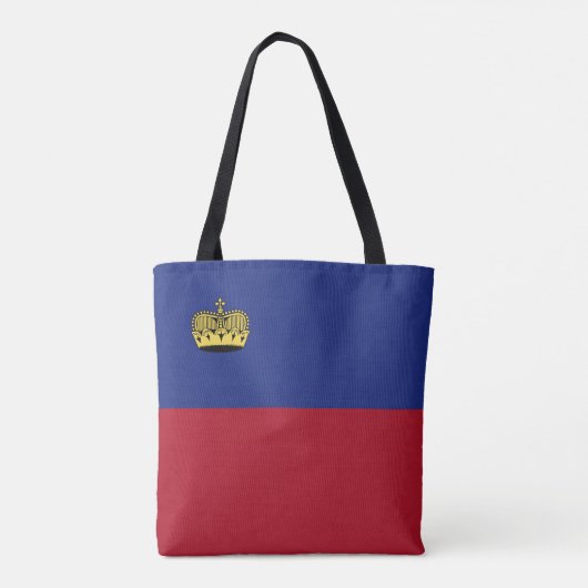 Tote Bag Drapeau du Liechtenstein (Dos)