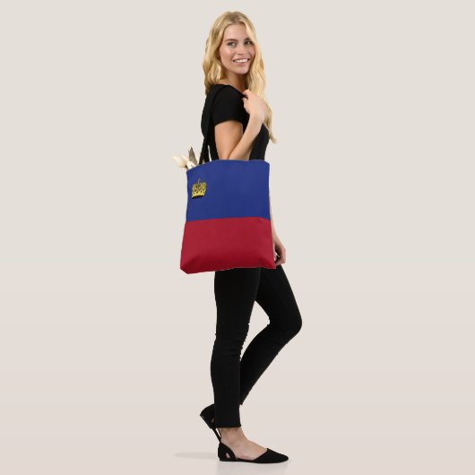 Tote Bag Drapeau du Liechtenstein (Sur le modèle)