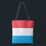 Tote Bag Drapeau du Luxembourg<br><div class="desc">Drapeau patriotique du Luxembourg.</div>
