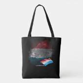 Tote Bag drapeau du Luxembourg (Dos)