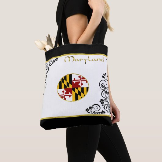 Tote Bag Drapeau du Maryland (De près)
