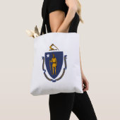 Tote Bag Drapeau du Massachusetts (De près)