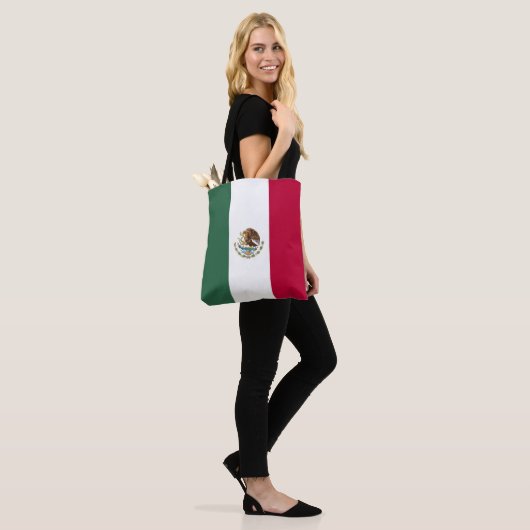 Tote Bag Drapeau du Mexique (Sur le modèle)