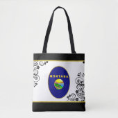 Tote Bag Drapeau du Montana (Devant)