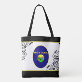 Tote Bag Drapeau du Montana (Dos)