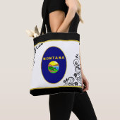 Tote Bag Drapeau du Montana (De près)
