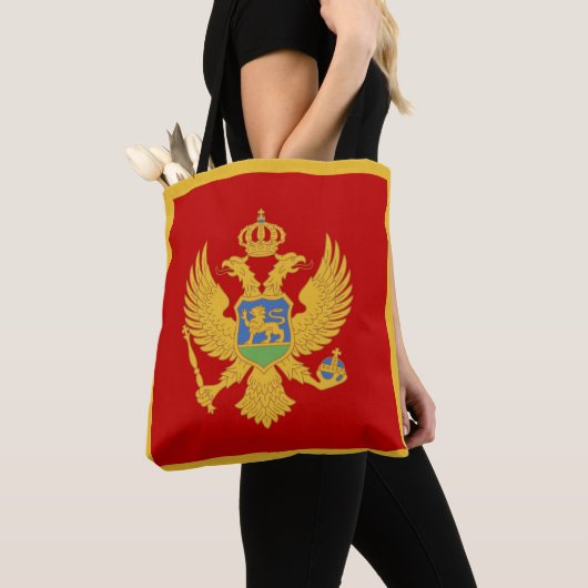 Tote Bag Drapeau du Monténégro (De près)