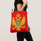 Tote Bag Drapeau du Monténégro (De près)