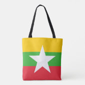 Tote Bag Drapeau du Myanmar (Dos)