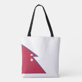 Tote Bag Drapeau du Népal (Dos)