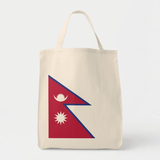 Tote Bag Drapeau du Népal (Devant)