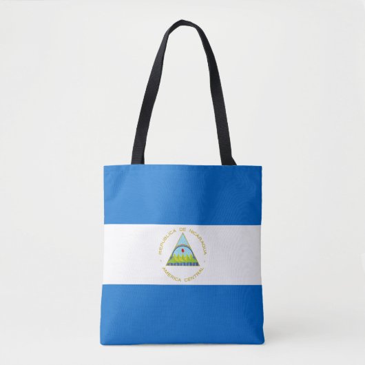 Tote Bag Drapeau du Nicaragua (Devant)