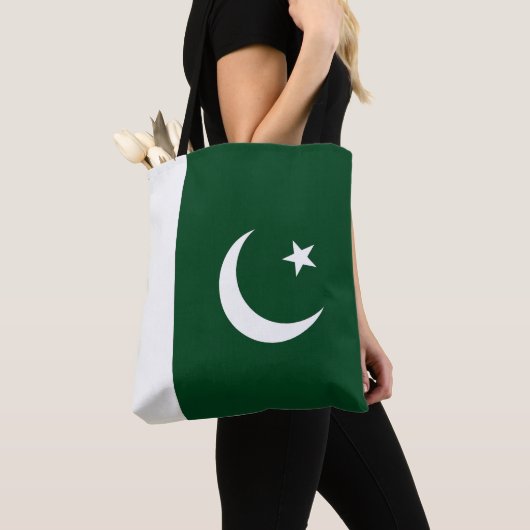 Tote Bag Drapeau du Pakistan (De près)