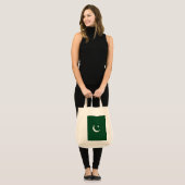 Tote Bag Drapeau du Pakistan (Devant (modèle))