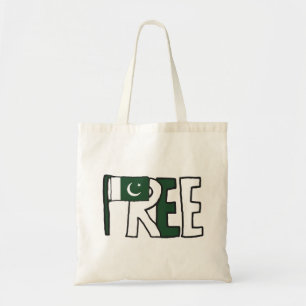 Tote Bag Drapeau du Pakistan libre