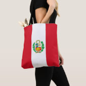 Tote Bag Drapeau du Pérou (De près)