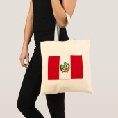 Tote Bag Drapeau du Pérou (Devant (produit))