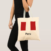Tote Bag Drapeau du Pérou (Devant (produit))