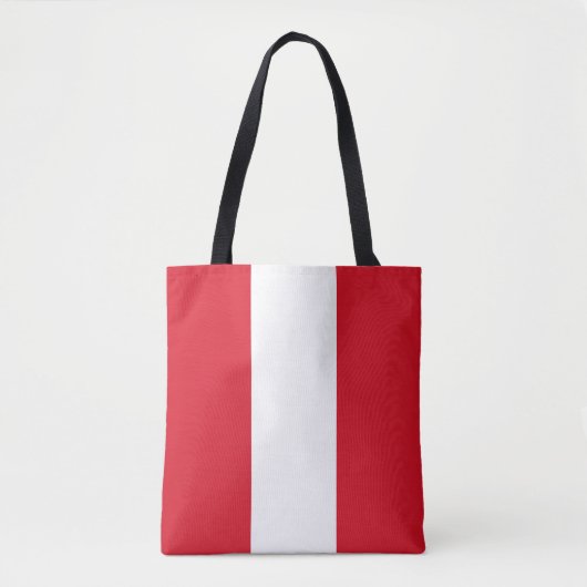 Tote Bag Drapeau du Pérou (Devant)