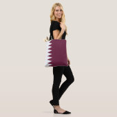 Tote Bag Drapeau du Qatar (Sur le modèle)