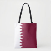 Tote Bag Drapeau du Qatar (Devant)