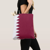 Tote Bag Drapeau du Qatar (De près)