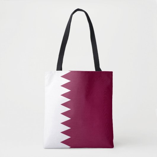 Tote Bag Drapeau du Qatar cool (Devant)