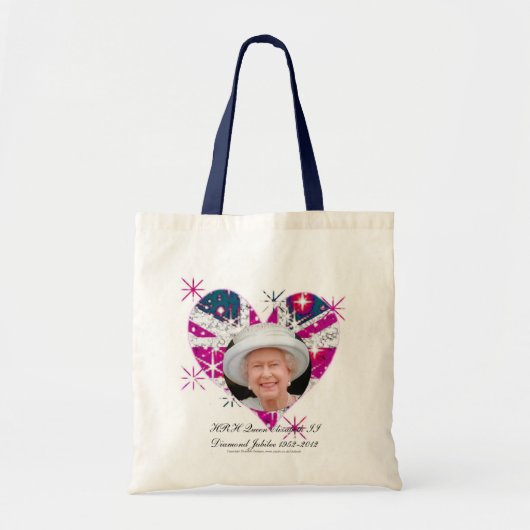 Tote Bag Drapeau du R-U de jubilé de diamant de la Reine (Devant)