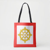 Tote Bag Drapeau du royaume de Sikkim (Devant)