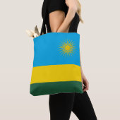 Tote Bag Drapeau du Rwanda (De près)