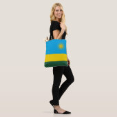 Tote Bag Drapeau du Rwanda (Sur le modèle)