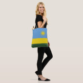 Tote Bag Drapeau du Rwanda (Sur le modèle)