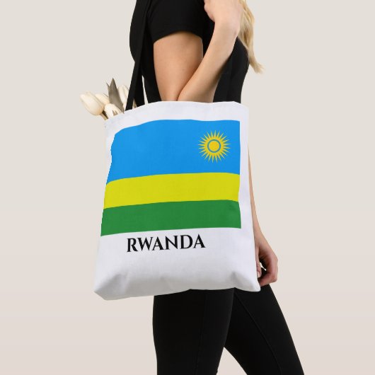 Tote Bag Drapeau du Rwanda (De près)