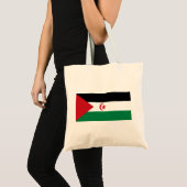 Tote Bag Drapeau du Sahara occidental (Devant (produit))