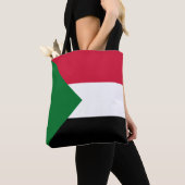 Tote Bag Drapeau du Soudan (De près)
