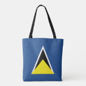 Tote Bag Drapeau du St Lucia (Dos)