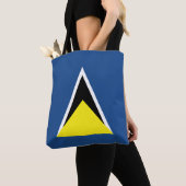 Tote Bag Drapeau du St Lucia (De près)