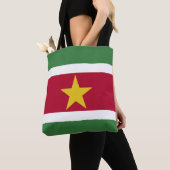 Tote Bag Drapeau du Suriname (De près)