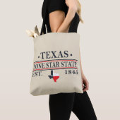 Tote Bag Drapeau du Texas carte l'état étoile solitaire (De près)