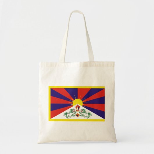 Tote Bag drapeau du tibet (Devant)