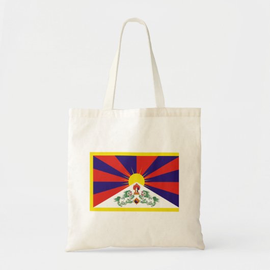 Tote Bag Drapeau du Tibet (Devant)