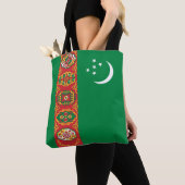 Tote Bag Drapeau du Turkménistan (De près)