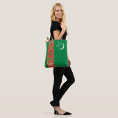 Tote Bag Drapeau du Turkménistan (Sur le modèle)